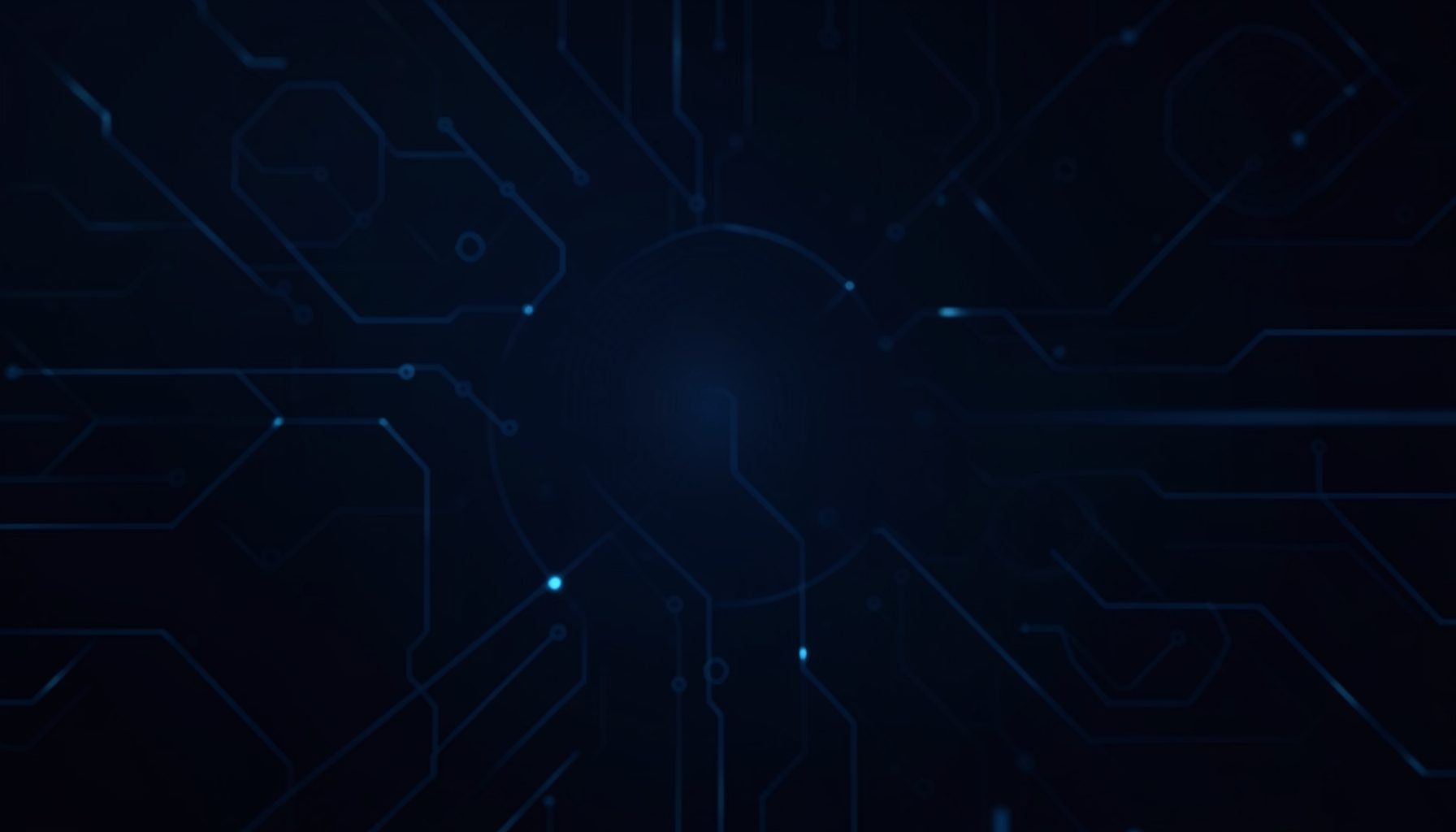 Dark navy-toned abstract technology backdrop with subtle circuit-like patterns and soft blue highlights